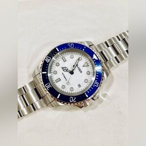 * SOLD * Automatic BLIGER 43mm White Dial Big SEA #Batman Dive Watch